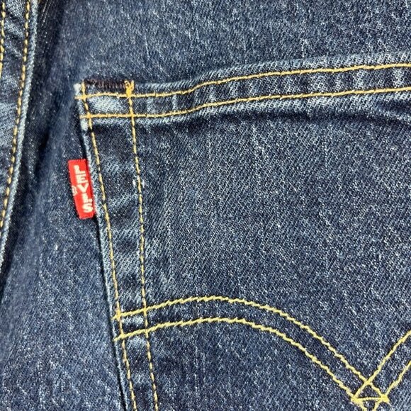 Levis Premium Lot 512 Big E Jeans Men's 32x30 Blue Denim Slim (Actual 30x28) - Picture 6 of 15